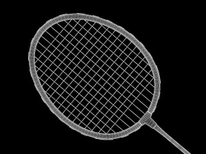 badminton racket 3D Model