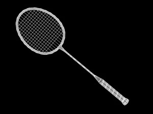 badminton racket 3D Model