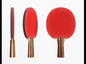 весло для настільного тенісу 3D Модель