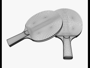 table tennis paddle Model 3D
