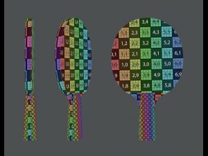 table tennis paddle Model 3D