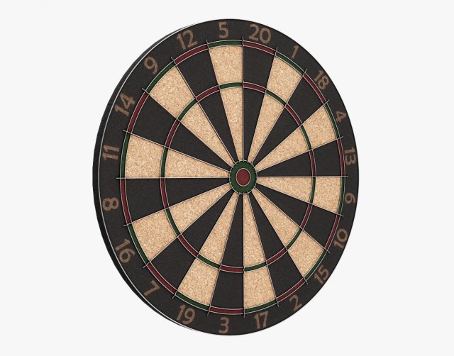 dartboard 3D 模型 .c4d .max .obj .3ds .fbx .stl .blend 