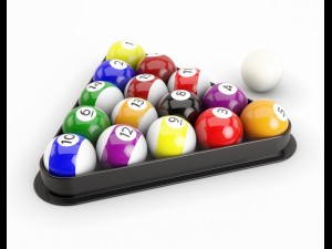 pool balls Modèle 3D