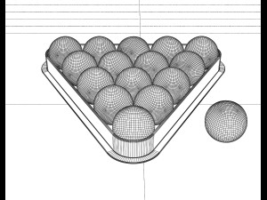 pool balls Modèle 3D