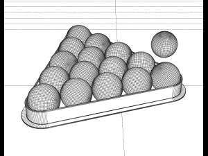 pool balls Modèle 3D