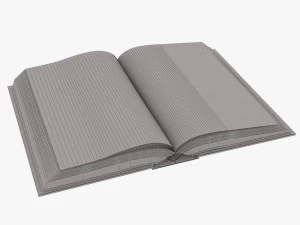 libro bianco Modello 3D