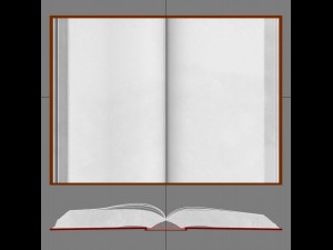 blank book 3D Model