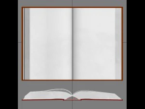 libro bianco Modello 3D
