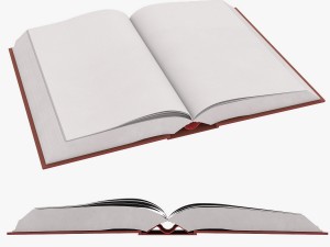 blank book 3D Model