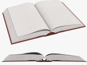пустая книга 3D Модель