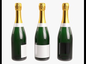 champagne bottle 3D Model