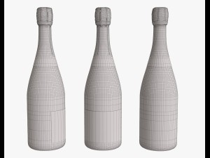 champagne bottle 3D Modell