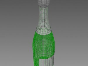 champagne bottle 3D Modell
