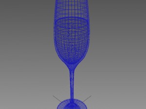 champagne flute Model 3D