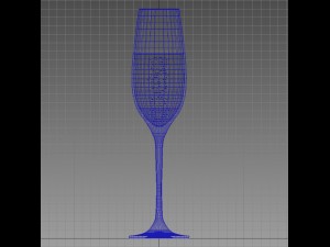 champagne flute Model 3D