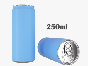 beverage slim can 250ml 3D Модель