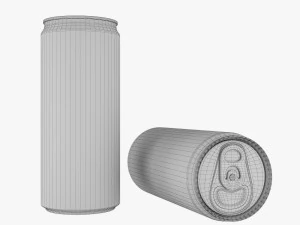 beverage slim can 250ml 3D Model