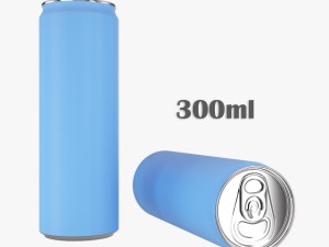 beverage slim can 300ml 3D Model