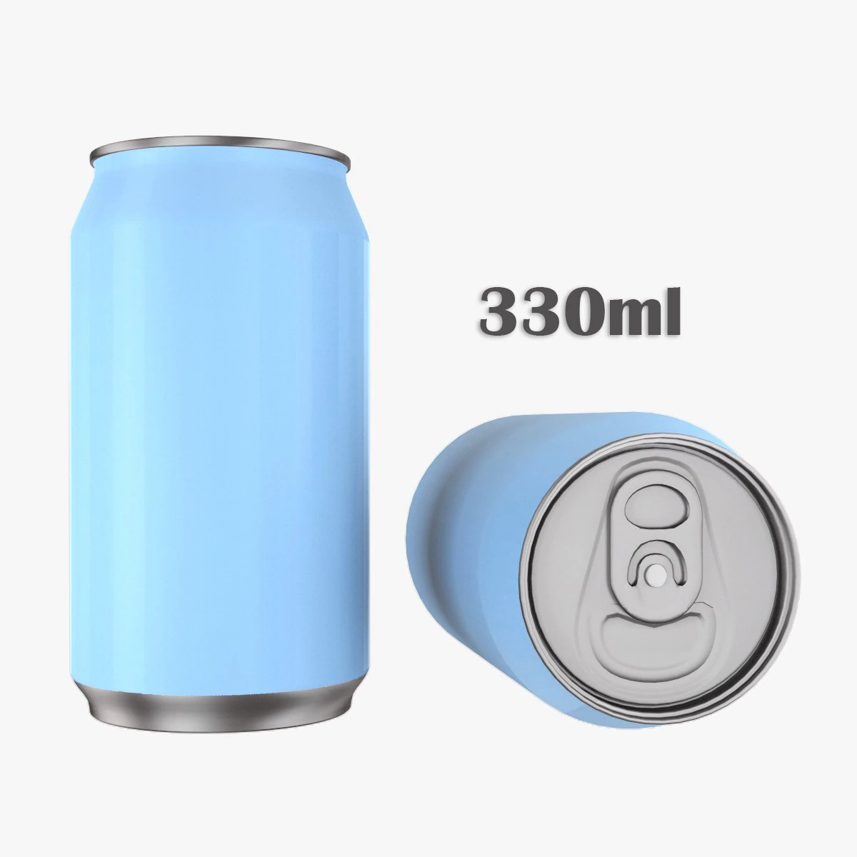 beverage can 330ml 3D Model .c4d .max .obj .3ds .fbx .stl .blend 