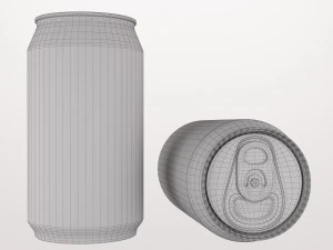 beverage can 330ml 3D Model