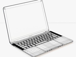 macbook pro 3Dモデル