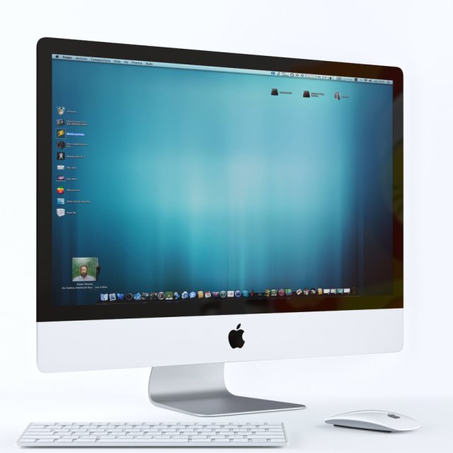apple imac 3D Model .c4d .max .obj .3ds .fbx .stl .blend 