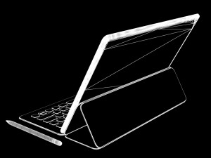 apple ipad pro 129 inch with smart keyboard 3D-Modell