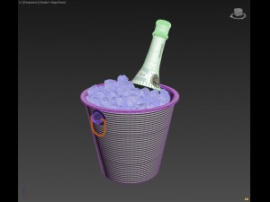 martini with ice Modelo 3D