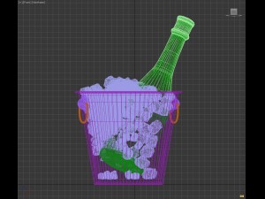 martini with ice Modelo 3D