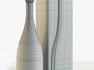 krug champagne Model 3D
