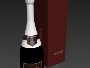 krug champagne Model 3D