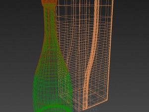 krug champagne Model 3D