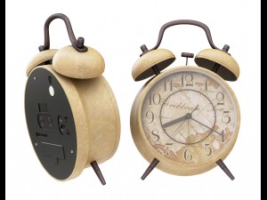3d twin bell alarm clock model Modelo 3D