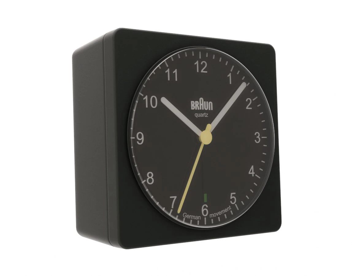 braun travel alarm clock 3D Model .c4d .max .obj .3ds .fbx .stl .blend