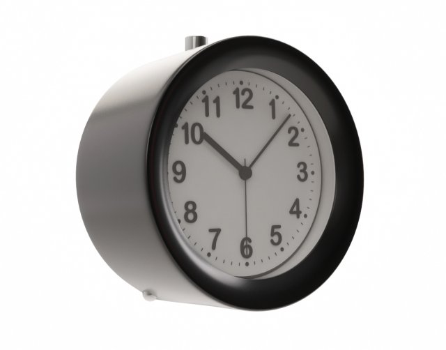 3d fibisonic silent clock nightlight snooze classic 3D Model .c4d .max .obj .3ds .fbx .stl .blend 