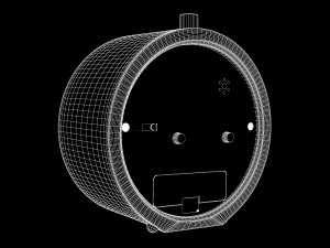 3d fibisonic silent clock nightlight snooze classic 3D Model
