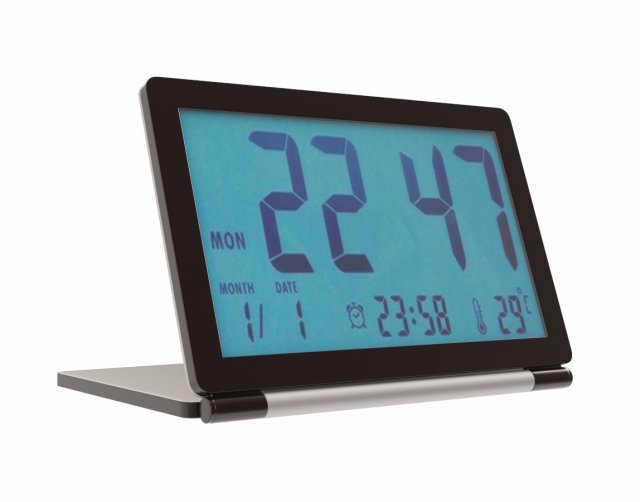 pingenaneer folding lcd display digital travel clock desk 3Dモデル .c4d .max .obj .3ds .fbx .stl .blend 
