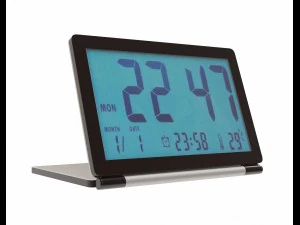 Pingenaer składany wyświetlacz LCD cyfrowy zegar podróżny na biurko Model 3D