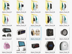 3d alarm clocks model Modelo 3D