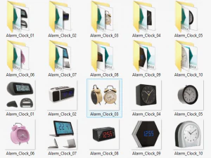 3d alarm clocks model 3D Model