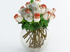 꽃 comp01 3D 모델