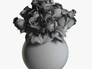 꽃 comp01 3D 모델