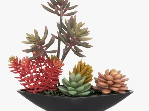 24 pot plant s 3D Model