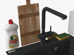 kitchen set 01 3D Model