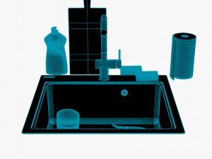 kitchen set 01 3D Model