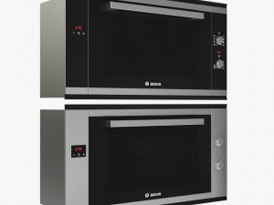 90 cm built-in single oven serie 6 bosch 3D Model