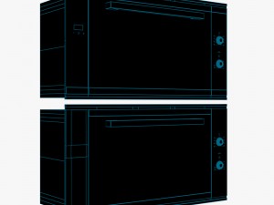 90 cm built-in single oven serie 6 bosch 3D-Modell
