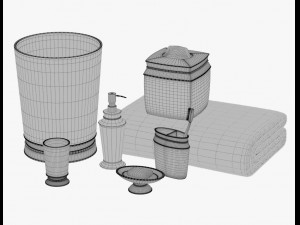 bathroom accessories vol 01 3D Model