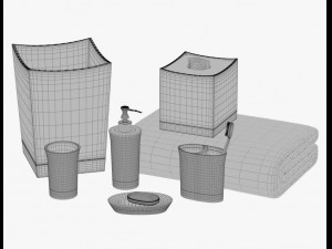 bathroom accessories vol 01 3D Model