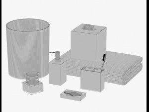 bathroom accessories vol 01 3D Model